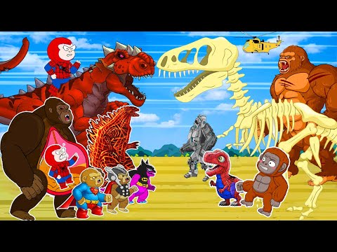 Kong vs Tyrannosaurusrex NEWEST GODZILLA MINUS ONE: MECHADINOSAUR, MREX Monsters Kaiju Strongest