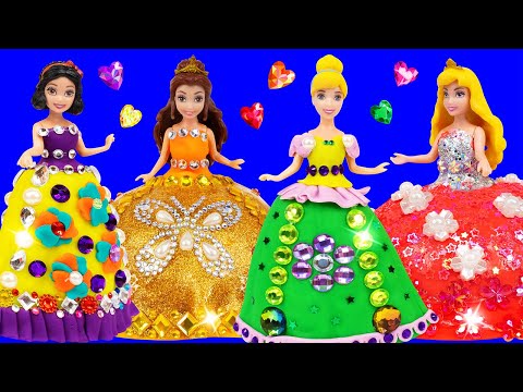 Disney Princesses Dress Up - Making Miniature Outfits for Dolls