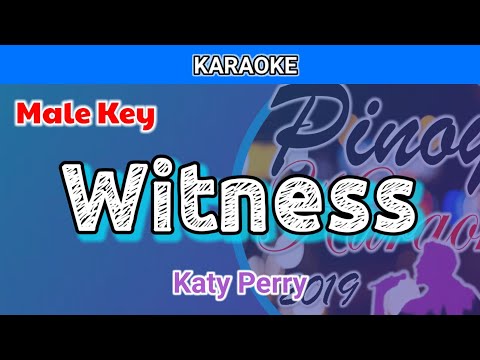 Witness by Katy Perry (Karaoke : Male Key)