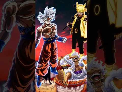 Goku vs Naruto and Luffy || #short#animty  #fyp #goku #luffy #naruto