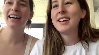 When HAIM joined the zoom listening party :')