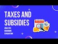 Economic Impacts of Taxes and Subsidies