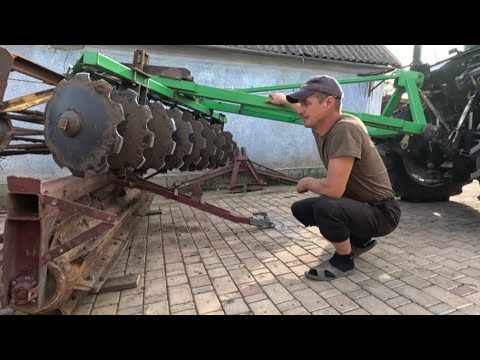 Зробив ГІБРИД! Рубаючий каток + дискова борона. Один прохід два процеси.