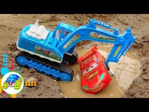 Excavator, Construction Vehicles Do Rescue Work - Sharing Bear Song for Kid | Kid Studio