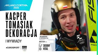 🥈 Dekoracja i wywiady po SREBRZE Kacpra Tomasiaka! 🇵🇱