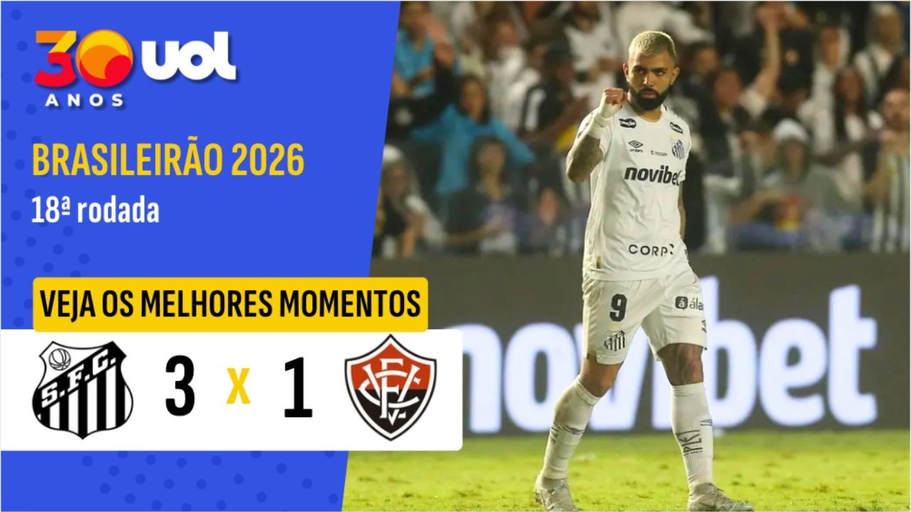 SANTOS 3 X 1 VITÓRIA | GABIGOL MARCA, MAS É EXPULSO EM SEGUIDA | MELHORES MOMENTOS DO BRASILEIRÃO
