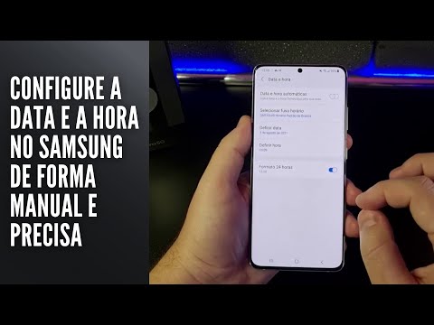 Configure a Data e a Hora no Samsung de forma manual