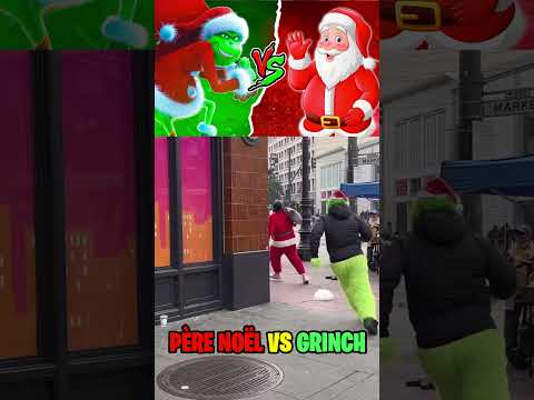 PÈRE NOËL VS GRINCH 🎅🏻 QUI GAGNE? #Shorts
