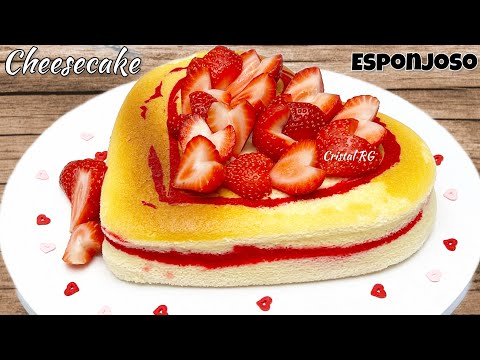 Pastel de QUESO JAPONÉS ESPONJOSO/Postre para regalar o vender San Valentín 💘