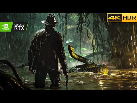 Indiana Jones - THE GIANT SNAKE BOSS FIGHT GAMEPLAY | Ultra Realistic Graphics Gameplay [4K60FPSHDR]