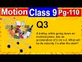 Kinematics: Velocity and Acceleration