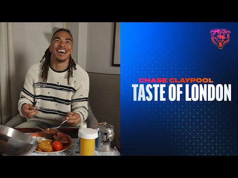 Chase Claypool gets a taste of London | Chicago Bears video clip