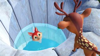 कुएं में सियाल और हिरण की कहानी ||  Fox and Deer in the Well Hindi Moral Story | Bed Time Stories