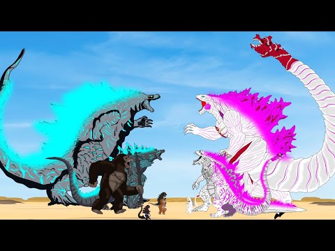 GODZILLA EARTH And KONG Vs TEAM WHITE SHIN GODZILLA: The Battle Of The Beasts!