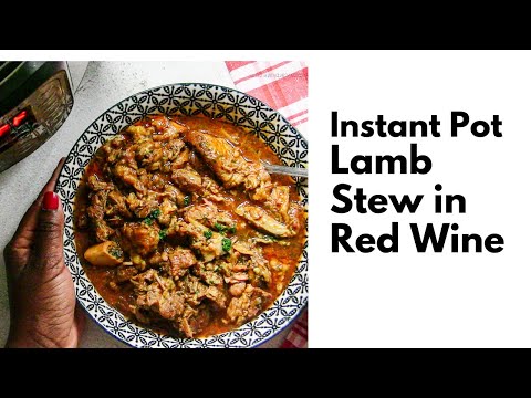 Instant Pot Lamb Stew in Red Wine Recipe | Paleo | Keto