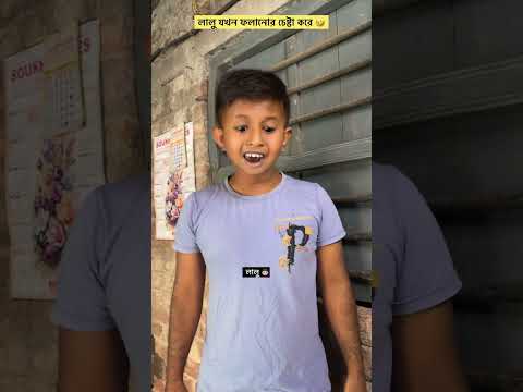 লালু যখন ফলানোর চেষ্টা করে। বাঙালি পরিবার #comedy #shorts #youtubeshorts #Bengalifamily