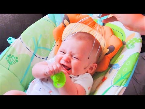 Baby's Funny Reaction at First Massage - Funniest Home Videos