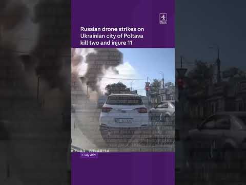 Russian strike kills 2, injures 11 in Poltava