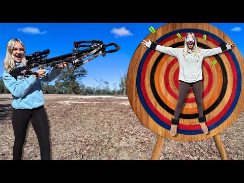 Unbelievable Walmart Crossbow Challenge With Identical Twins!