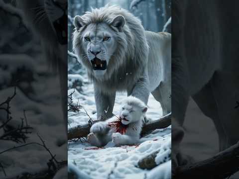 😍 Tiny Snow Lion Heartwarming Rescue! 😍 #wildlifeconservation  #arcticanimals #snowleopards