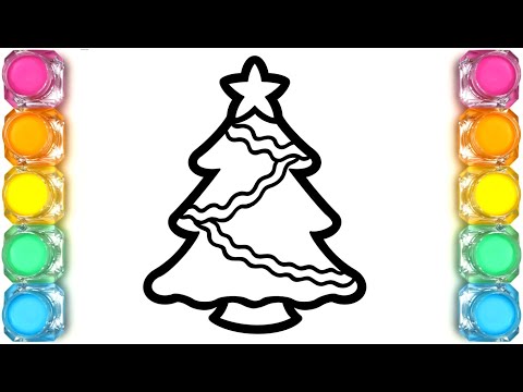 Christmas Tree Drawing and Coloring Videos / Kids Video For Sleep and Relax / Christmas Edition