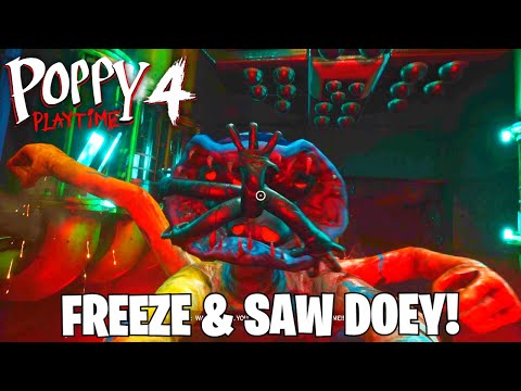 FREEZE AND SAW DOEY TO DEFEAT HIM WALKTHROUGH - POPPY PLAYTIME CHAPTER 4