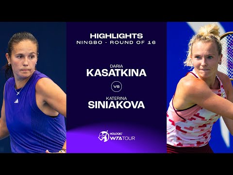 Daria Kasatkina vs. Katerina Siniakova | 2024 Ningbo Open Round of 16 | WTA Match Highlights