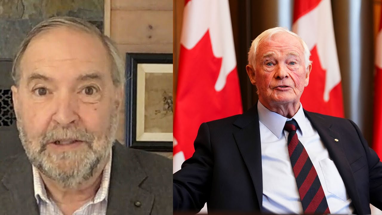 Tom Mulcair on why he Believes David Johnston is ‘Lacking Respect’ for Parliament