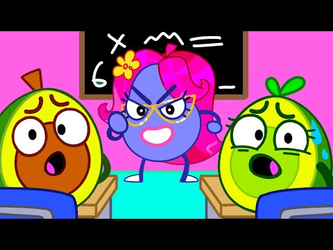 Don’t Stay Up Late! 🌙😴 | Funny School Adventure with Pit & Penny 🥑