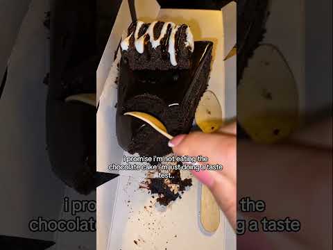 i promise i’m not eating the chocolate cake i’m <strong>just</strong> doing a taste <strong>test</strong>