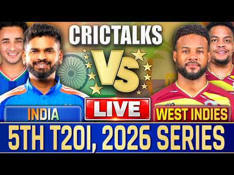 Live: India vs West Indies, 5th T20I Live Match Today 2026 Series Cricket Commentary Score 2nd Inn
