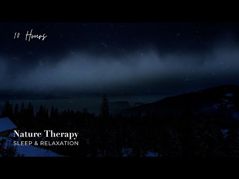 Soothing Sounds Mountain Snowstorm to Fall Asleep FAST | Winter Winds Sounds: White Noise