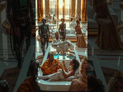 優雅な貴族と従士アンドロイド【Elegant aristocrats and attendant androids】#shorts #ai #agi #asi #art