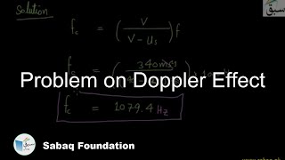 Problem on Doppler Effect