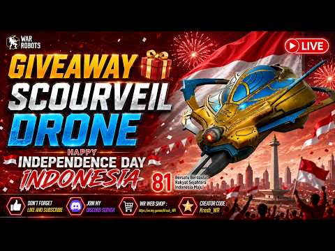 🔴 Giveaway Special Independence Day Indonesia - War Robots Livestream #WRWinScourveil