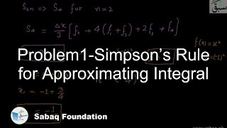 Problem1-Simpson’s Rule for Approximating Integral