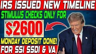 IRS Added New Timelines - Get $2600 Stimulus Check Before March 1st - All Low Income 60+ Seniors!
