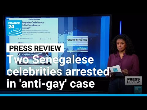 YouTube video thumbnail:  Two Senegalese Celebrities Arrested in High-Profile 'Anti-Gay' Case 