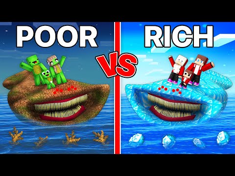 JJ's RICH EL GRAN MAJA vs Mikey's POOR EL GRAN MAJA Survive Battle in Minecraft - Maizen