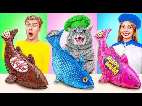 Reto De Cocina Yo vs Abuela con Gato | Impresionantes Trucos De Cocina de Multi DO Smile