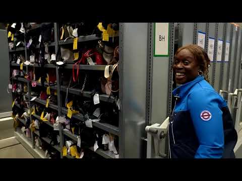 YouTube video thumbnail: Phones, Pufferfish, Urns: Inside London's Lost Property Office