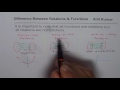 Understanding Functions and Relations