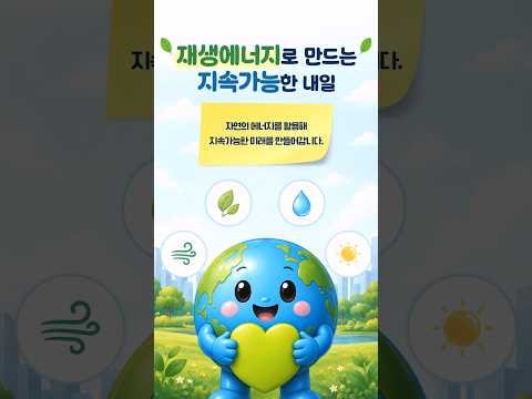 <strong>자연의</strong> 힘으로 만드는 에너지 🌱⚡ | 재생에너지 알아보기