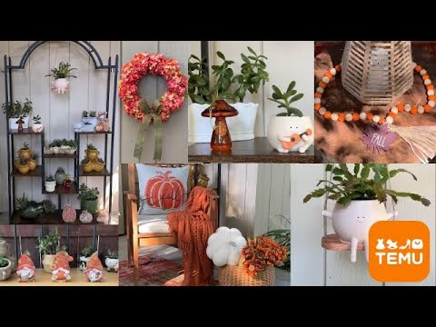 Otoño Decoración Del Patio Con Temu 2024 #temuhaul