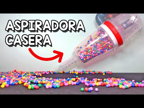 COMO HACER UNA ASPIRADORA CASERA. (EXPERIMENTOS CASEROS)