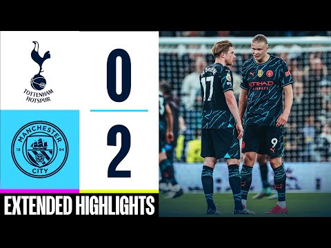 Tottenham 0-2 Man City | Ortega saves & Haaland brace sends City top! | EXTENDED HIGHLIGHTS