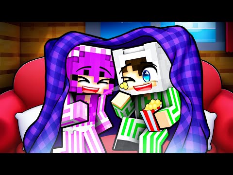 KIZ HAYRANIM ECE İLE GİZLİ PİJAMA PARTİSİ YAPTIM! 😱 Minecraft