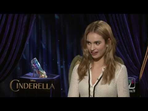 CINDERELLA Lily James talks about not fitting the glass slipper