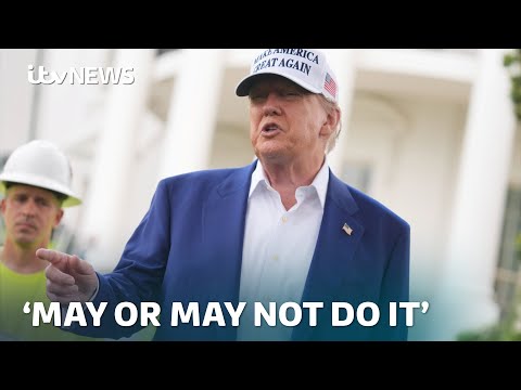 Trump says he 'may or may not' join Israeli strikes on Iran amid growing tensions | ITV News