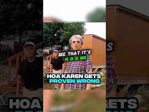HOA KAREN GETS PROVEN WRONG π³ #shorts